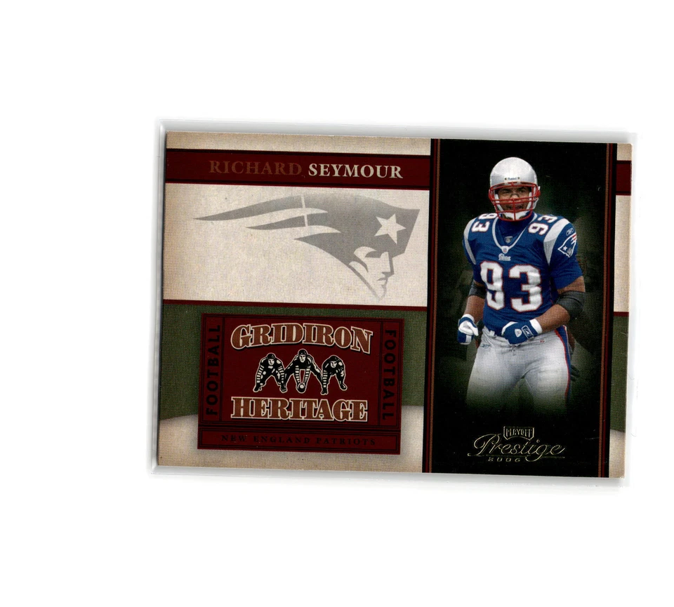 2006 Playoff Prestige #GH28 Richard Seymour Gridiron Heritage - Image 1 of 1