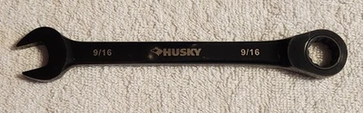 HUSKY 9/16 RATCHETING WRENCH TOOL 26705P (SNP053426) BLACK CHROME POLISH - Image 1 of 4
