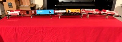 Ho Scale Silver Streak W/ dummy  5  Cars Power Power Track rerailer 36x54 Brass - Image 1 of 4