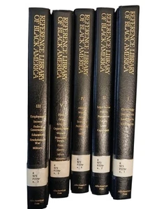 Reference Library Of Black America Vol 1 - 5 By Harry A. Ploski HC 1990 - Picture 1 of 22