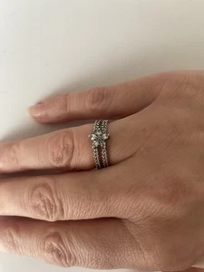 Pandora Damenring Schneeflocke 925 Sterling Silver Gr. 50 16mm - Bild 1 von 4