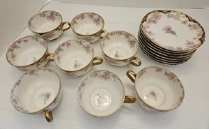 6er Set (8) Haviland Tassen/Untertassen - Bild 1 von 7