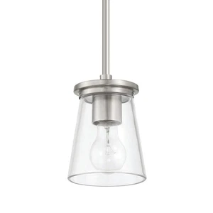 Craftmade 60491 Connell 5"W Mini Pendant - Nickel - Picture 1 of 11
