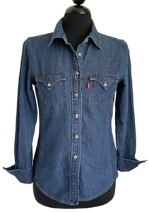 Camisa vaquera para mujer Levi's Red Tab Western abotonada talla pequeña - Imagen 1 de 13