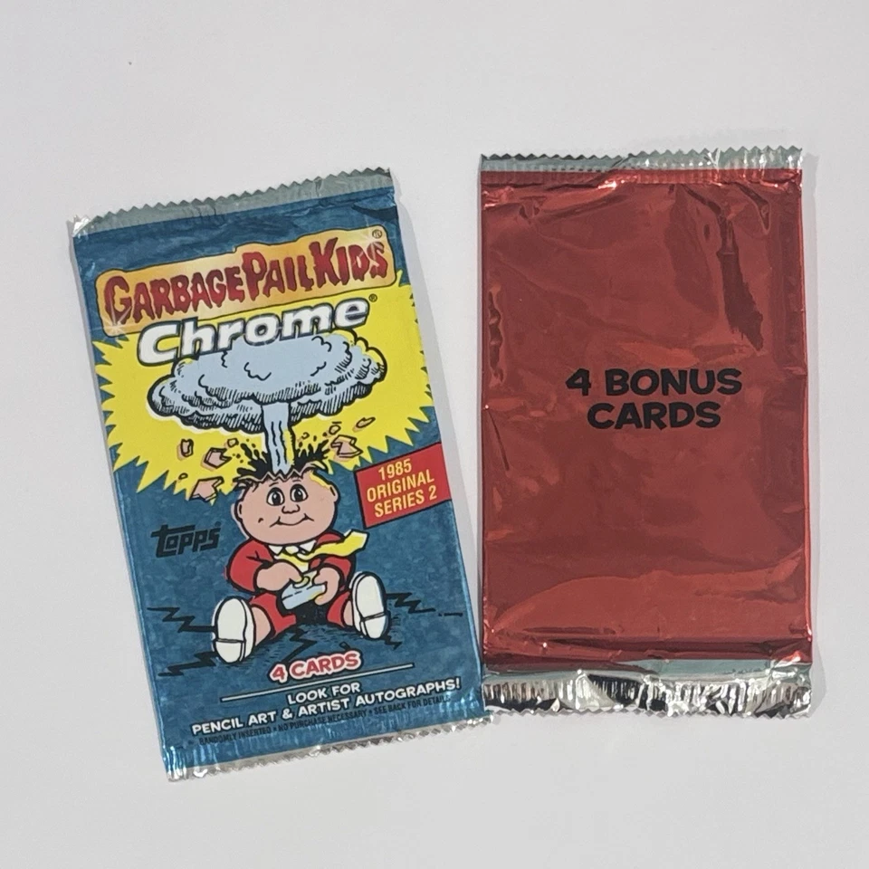 2014 Topps Garbage Pail Kids Chrome Series 2 Wrapper LOT Hobby + Bonus Wrapper - Image 1 of 1
