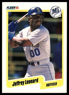 1990 Fleer #519a Jeffrey Leonard - Image 1 of 2