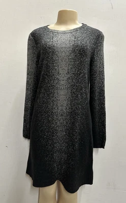 Cynthia  Royley  women size M gray cotton rayon sweater dress - Image 1 of 4