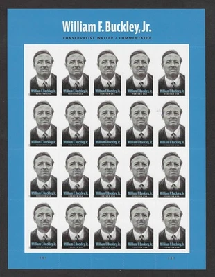 #6032 William F. Buckley, Jr.-Forever 2025 Sheet of 20 MNH - Image 1 of 2