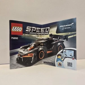 LEGO Speed Champions: McLaren Senna (75892) Instruction Manual Booklet Only - Picture 1 of 6