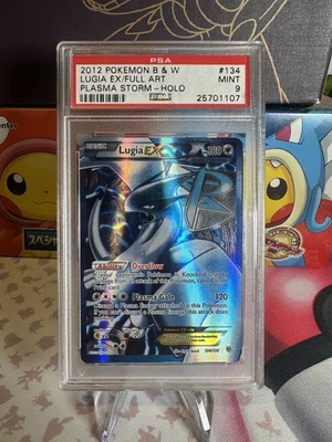 Lugia EX Team Plasma 134 Full Art 134/135 PSA 9 Black And White Plasma Storm - Image 1 of 4