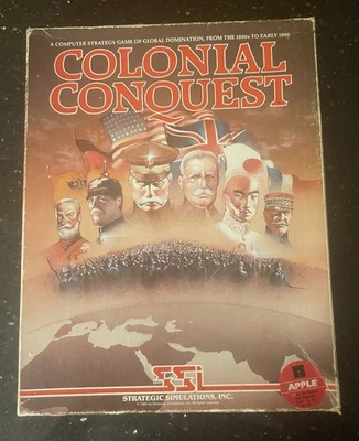 Colonial Conquest Apple II Strategy Computer Game Software 1985 Complete - Image 1 of 4