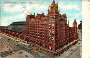 Pennsylvania Railroad Station Philadelphia, PA um 1908 Postkarte - Bild 1 von 2