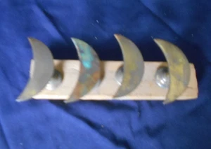ANTIKES 4ER SET MESSING GARDINEN RAFFHALTER - Bild 1 von 5