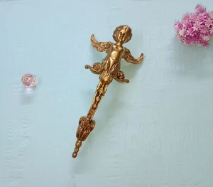 12" inch Flying Girl Design Main Door Handle Brass Greek Angel Door Pull DM404 - Picture 1 of 13