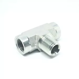 Steel 1/2 Npt Male to Female Branch Tee Pipe Fitting Fuel Air Oil Gas FasParts - Picture 1 of 6
