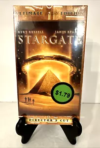 Stargate VHS Movie Ultimate Edition Director’s Cut New Sealed - Rare Watermarks - Picture 1 of 3