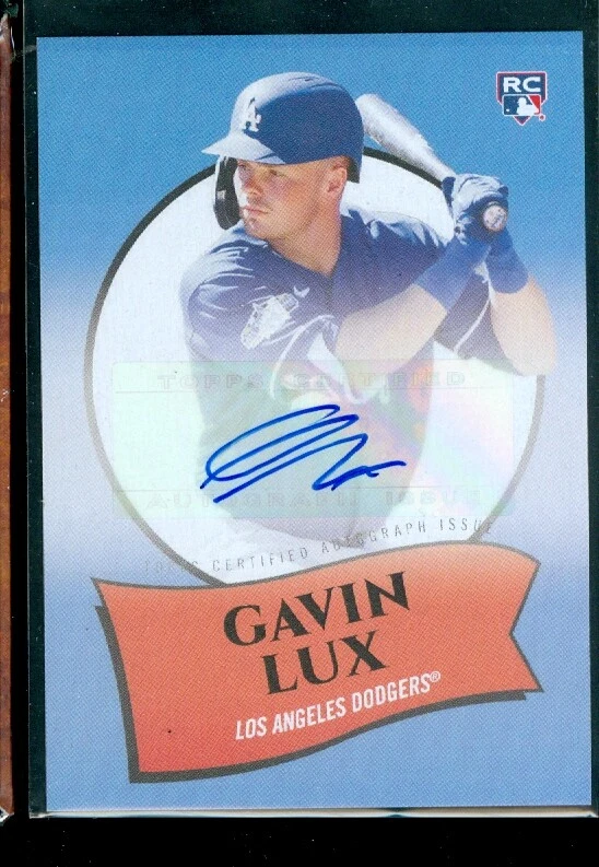 2020 Topps 582 Montgomery Club Set 3 Gavin Lux RC Auto #9-A - Image 1 of 2