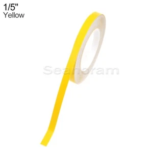 1/5" 5mm Yellow DIY Home Shop Bar Pinstriping Pin Stripe Decal Vinyl Sticker - Picture 1 of 5