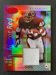 STEPHEN DAVIS 2002 LEAF CERTIFIED MATERIALS MIRROR RED JERSEY #054/100 - #091023 - Picture 1 of 2