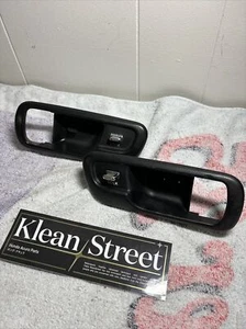 94-01 Acura Integra Complete FRONT Side Inner Door Handle Bezel Cover PAIR - Picture 1 of 4