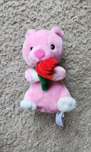 Animal Adventure Plüsch Teddybär rosa weiß Stofftier 2016 Rose - Bild 1 von 4