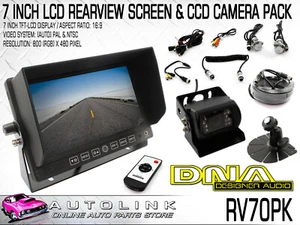 DNA RV70PK 7" HEAVY DUTY LCD REARVIEW SCREEN & CCD CAMERA PACK WITH REMOTE - Picture 1 of 10