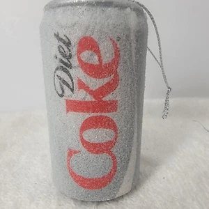 Diet Coke Coca Cola Can Holiday Ornament Soda Drink Hanging Christmas Sparkle - Picture 1 of 8