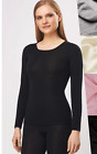 100% Merino Organic Wool UT UltraSoft Woman Longsleeve Shirt Base Layer 8436 NEW
