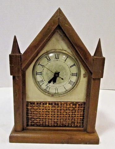 Vintage Electric Steeple Clock Lanshire Movement Works Cover
