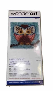 Owl bird cute NIP latch hook kit 12z12  inches Wonderart - Picture 1 of 8