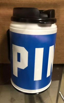 New! VICTORIA'S SECRET PINK TRAVEL  CHUG MUG BLUE & WHITE - Image 1 of 4