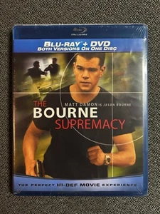 "THE BOURNE SUPREMACY" BLU-RAY + DVD (NEW SEALED) MATT DAMON 2004 - Bild 1 von 2