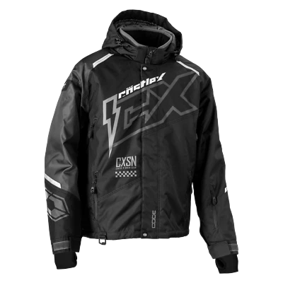 Castle X Men's Code G5 Snowmobile Jacket Black/Charcoal/Silver M-4XL& Tall sizes - Image 1 of 2