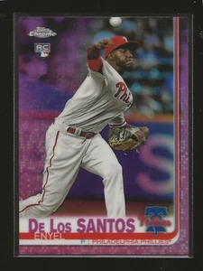 2019 Topps Chrome Pink Enyel De Los Santos Philadelphia Phillies RC #105 - Picture 1 of 2