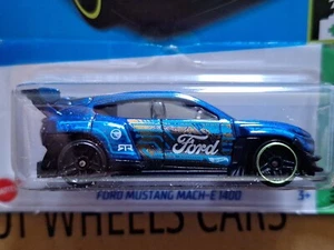 2024 Hot Wheels Ford Mustang Mach-E 1400 Treasure Hunt Blue 129/250 Int. Card - Picture 1 of 2