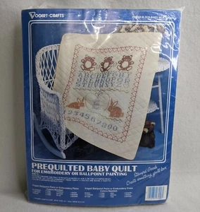 NEU ABC's vorgesteppte Babydecke 8745F Vogart Basteln zum Sticken/Malen - Bild 1 von 5