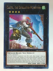 Yugioh The Grand Creators Castel, el mosquetero Skyblaster GRCR-EN050 casi nuevo/m - Imagen 1 de 1