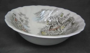 Set of 2 Johnson Bros Multi-colors Happy England Round Serving bowls 8.25"x2.5" - Picture 1 of 3