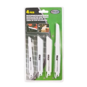 SET DI LAME PER SEGA A GATTUCCIO SEGA PER LEGNO SEGA METALLO KIT 4 PEZZI - Imagen 1 de 2