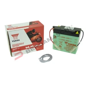 BATTERIA PER MOTO 6V YUASA 6N4B 2A FANTIC SPORT HP1 STRADA LC SUZUKI DR YAMAHA - Foto 1 di 5