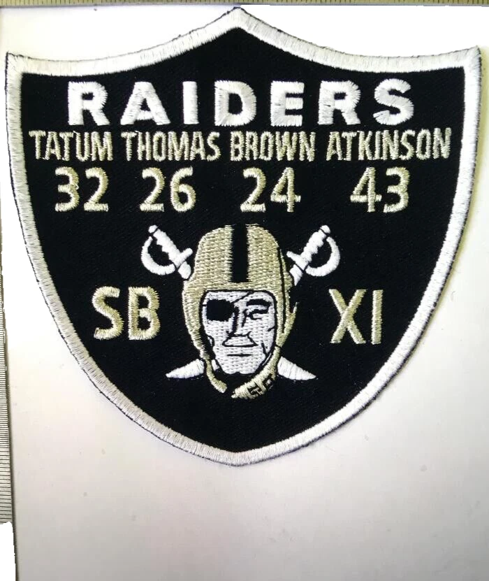 OAKLAND RAIDERS JERSEY PATCH SOUL PATROL #'S 32,26,24,43 SUPER BOWL XI NEW🔥