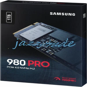 ONE NEW Samsung 980 PRO 1TB M.2 2280 PCIe 4.0 NVMe Solid State Drive - Afbeelding 1 van 1