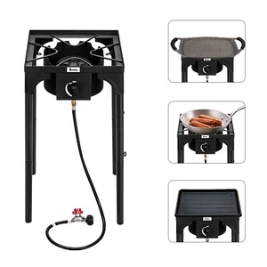 7.5w High Pressure Propane Gas Cooker Outdoor Camping Patio Cooking Burner Stove - Picture 1 of 12