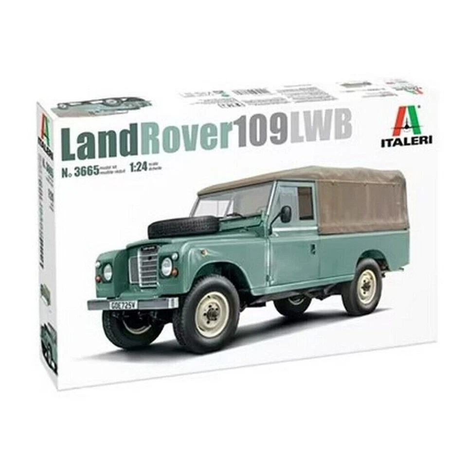 ITALERI 1:24 KIT AUTO    LAND ROVER 109 LWB   LUNGHEZZA 24,1 CM    ART 3665 - Immagine 1 di 1