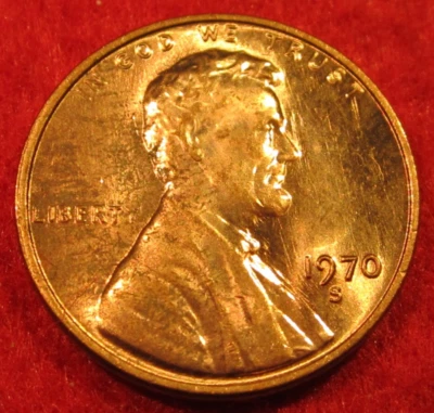 1970 S Lincoln Memorial Cent/Penny - UNC w/ Toning or Spotting - Image 1 of 3