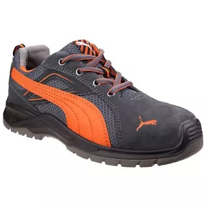 Puma Safety Omni Flash scarpe da ginnastica da uomo in pelle scamosciata arancione basso - Foto 1 di 5