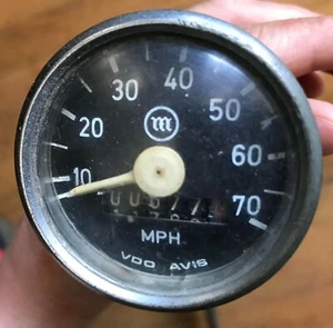 MONTESA COTA SPEEDOMETER & CABLE Vintage Motocross MPH VDO - Picture 1 of 6