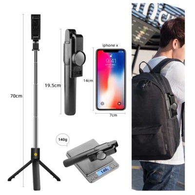 Remote Selfie Stick Tripod Extended Monopod for Samsung Galaxy S21 S20 iPhone 12 - Image 1 of 4