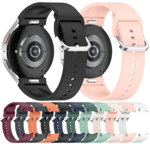 For Samsung Galaxy Watch 7 FE 6 5 4 Classic 47/43/45/44/40mm Strap Band Silicone - Picture 1 of 51