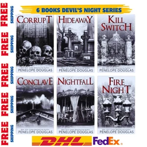 Devil's Night English Book Series Full Set Vol 1-6 by Penelope Douglas FAST SHIP - Foto 1 di 11
